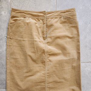 J. Crew camel corduroy skirt